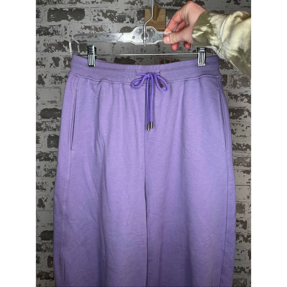 Nap | women wide leg purple jogger sweat pants